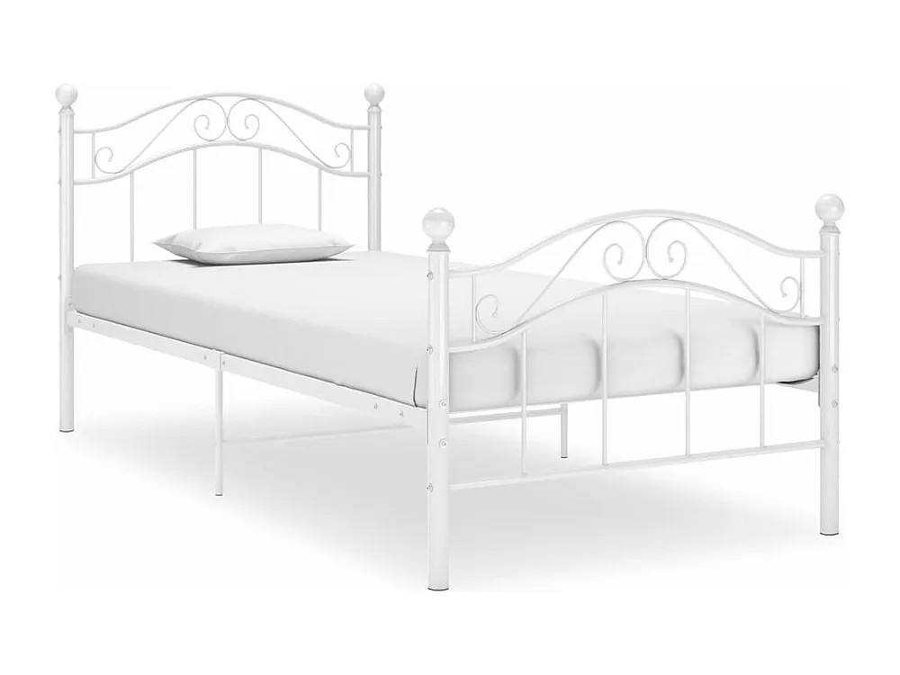 Estrutura de cama metálico 90x200 cm branco