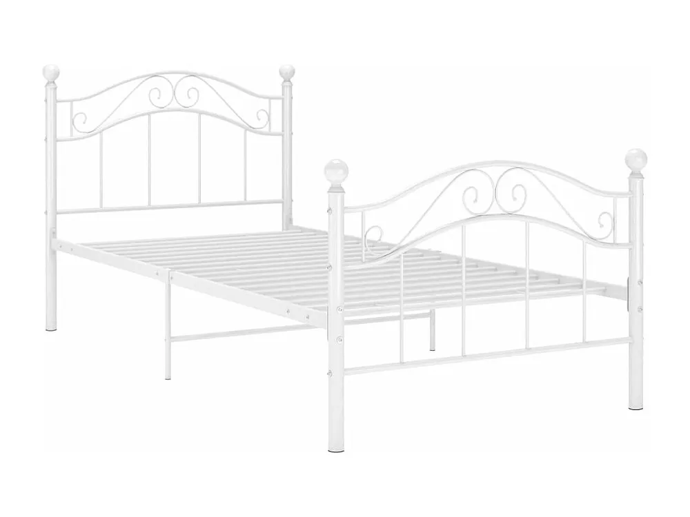 Estrutura de cama metálico 90x200 cm branco