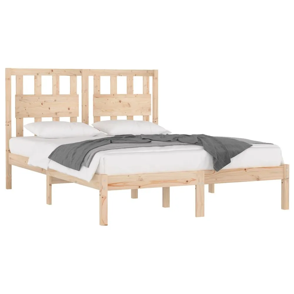 Estrutura de cama pequena casal 120x190 cm pinho maciço