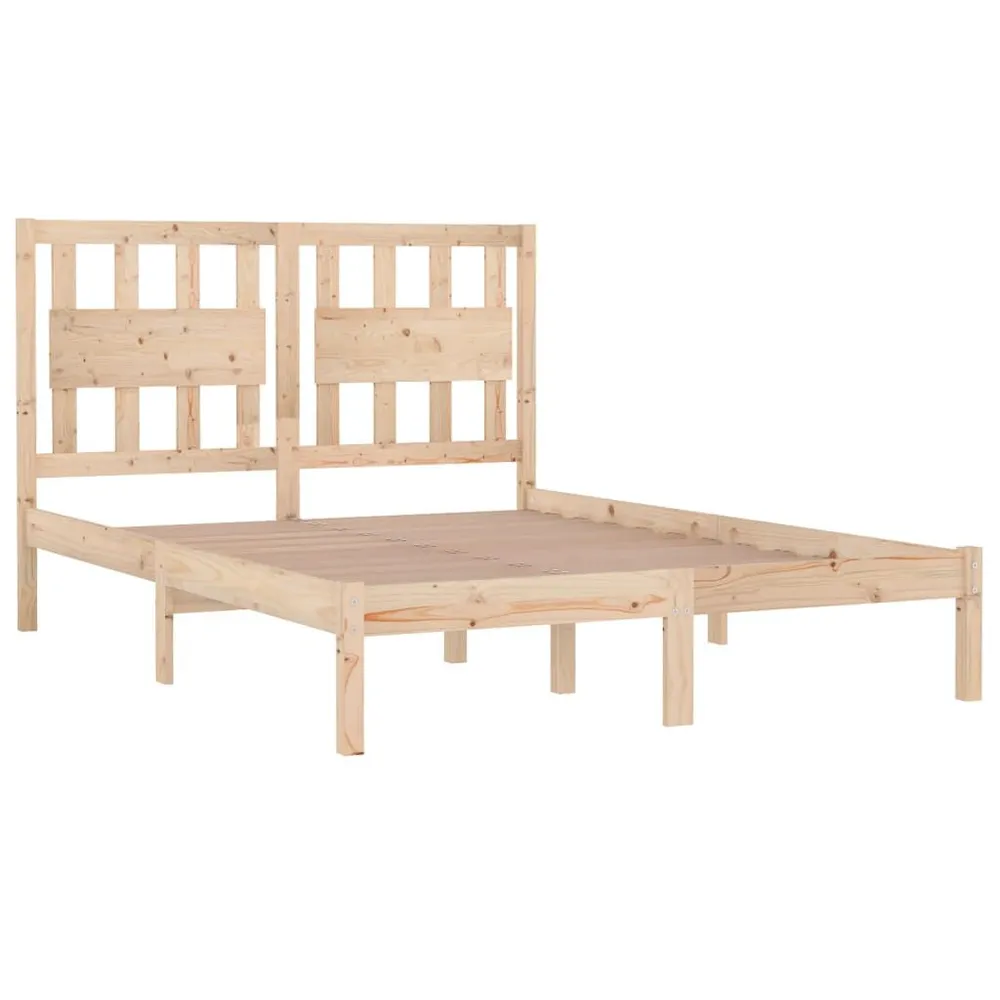 Estrutura de cama pequena casal 120x190 cm pinho maciço