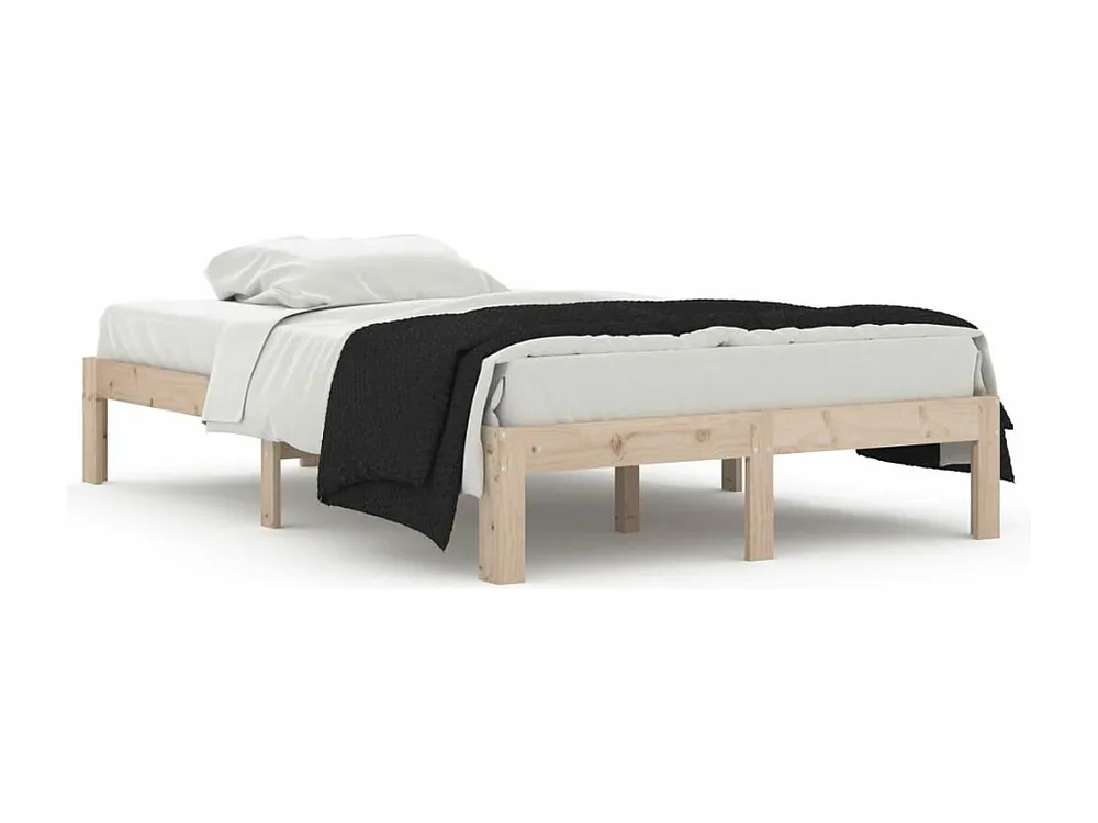 Estrutura de cama pequena casal UK 120x190 cm pinho maciço