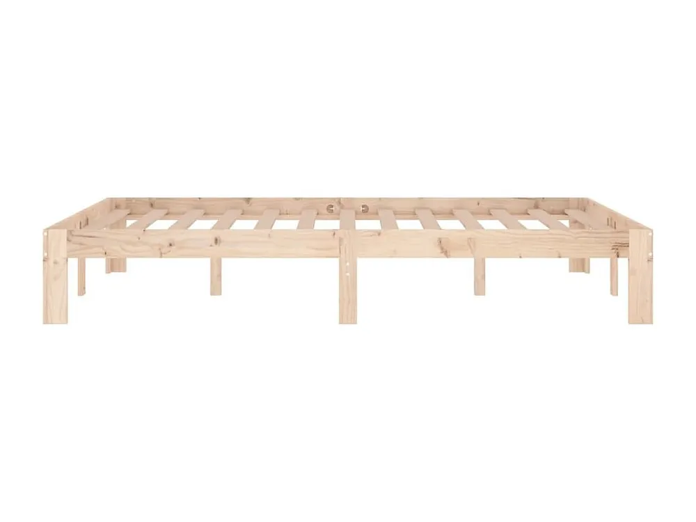 Estrutura de cama pequena casal UK 120x190 cm pinho maciço