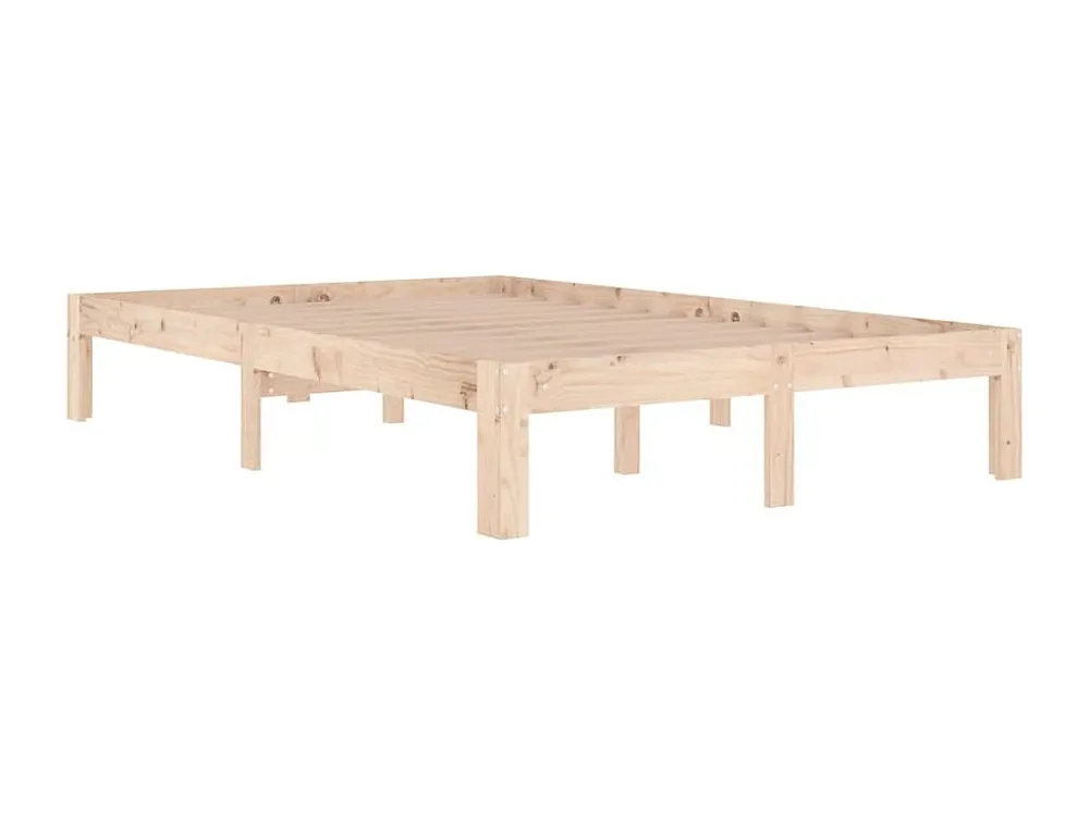 Estrutura de cama pequena casal UK 120x190 cm pinho maciço