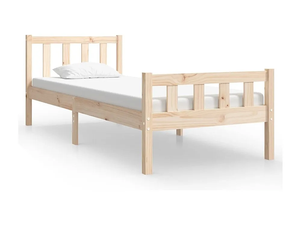 Estrutura de cama pequena solteiro 75x190 cm madeira maciç