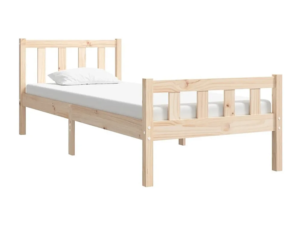 Estrutura de cama pequena solteiro 75x190 cm madeira maciç