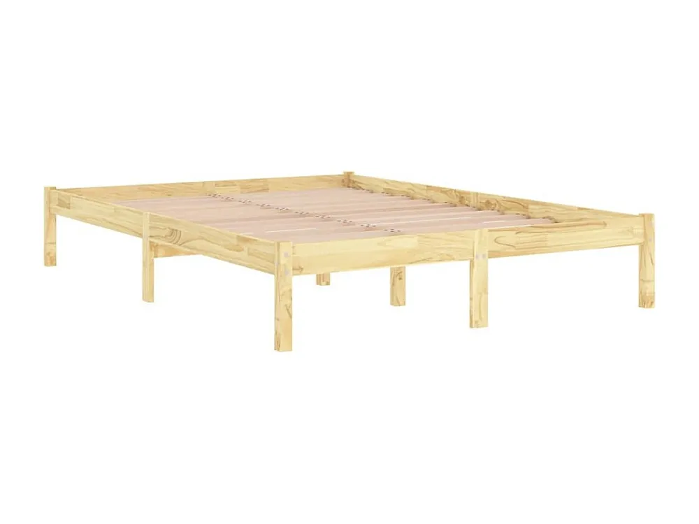 Estrutura de cama em pinho maciço 140x200 cm