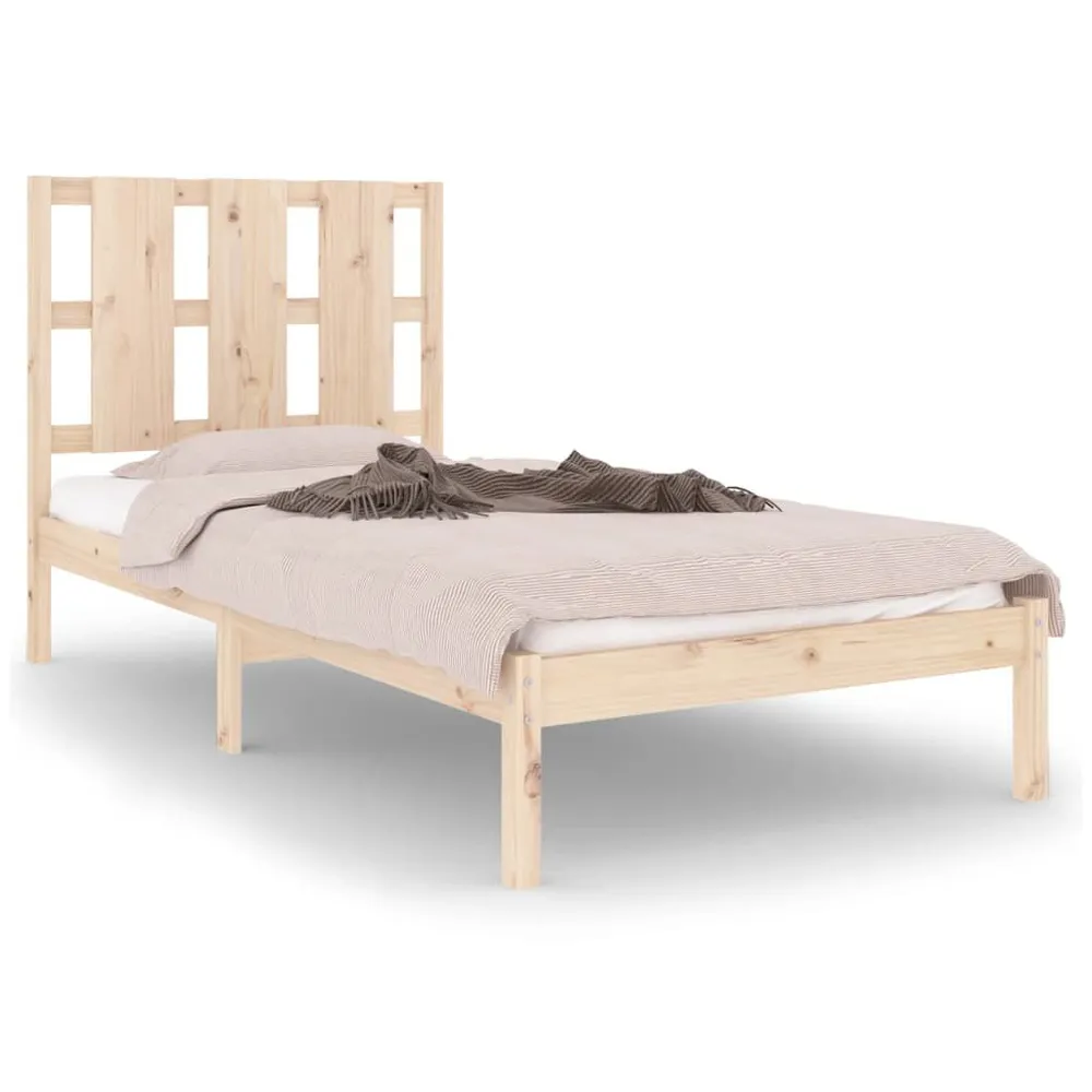 Estrutura de cama solteiro 90x190 cm madeira maciç