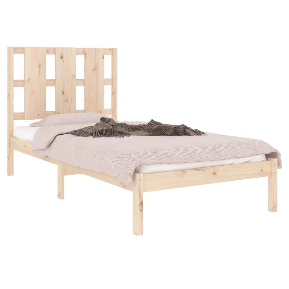 Estrutura de cama solteiro 90x190 cm madeira maciç