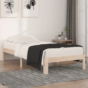 Estrutura de cama solteiro 90x190 cm madeira maciç