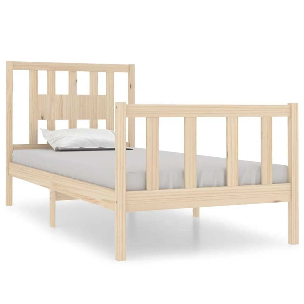 Estrutura de cama solteiro 90x190 cm madeira maciç