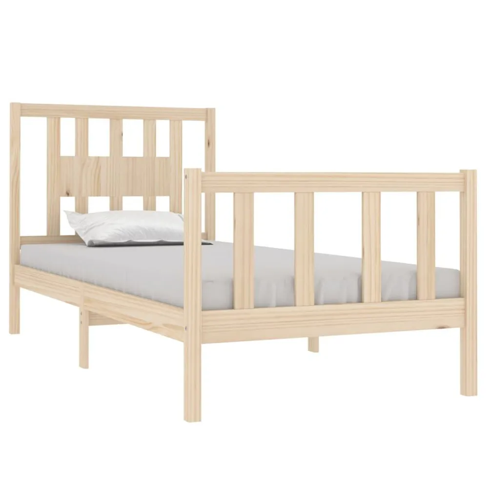 Estrutura de cama solteiro 90x190 cm madeira maciç