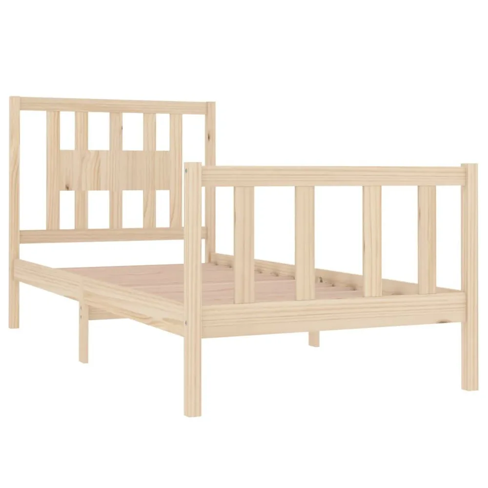 Estrutura de cama solteiro 90x190 cm madeira maciç