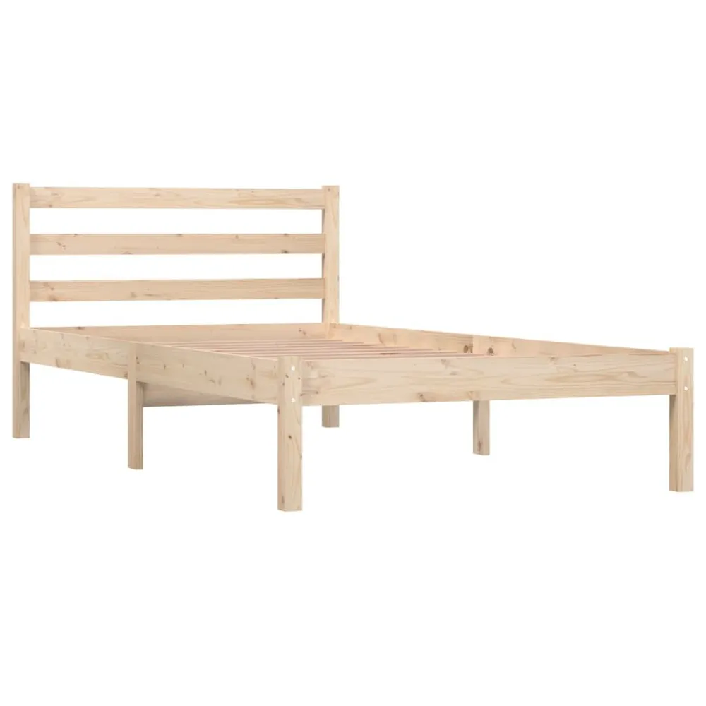 Estrutura de cama solteiro 90x190 cm pinho maciço