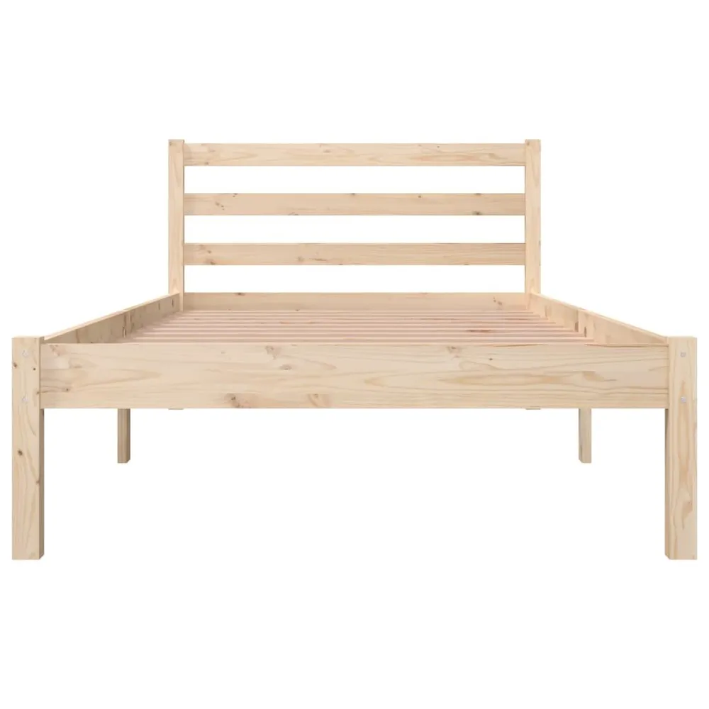 Estrutura de cama solteiro 90x190 cm pinho maciço