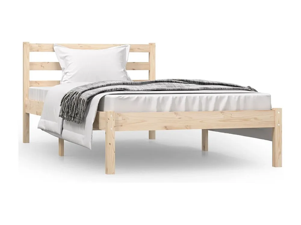 Estrutura de cama solteiro 90x190 cm pinho maciço