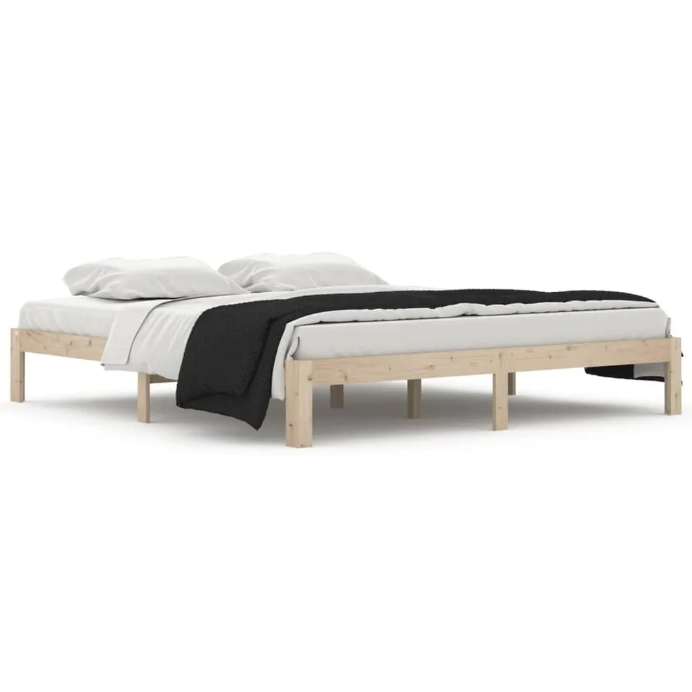 Estrutura de cama super king 180x200 cm madeira maciç