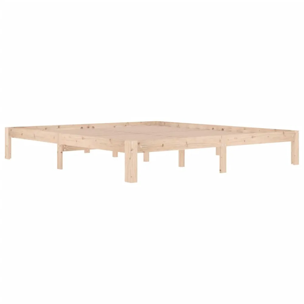Estrutura de cama super king 180x200 cm madeira maciç
