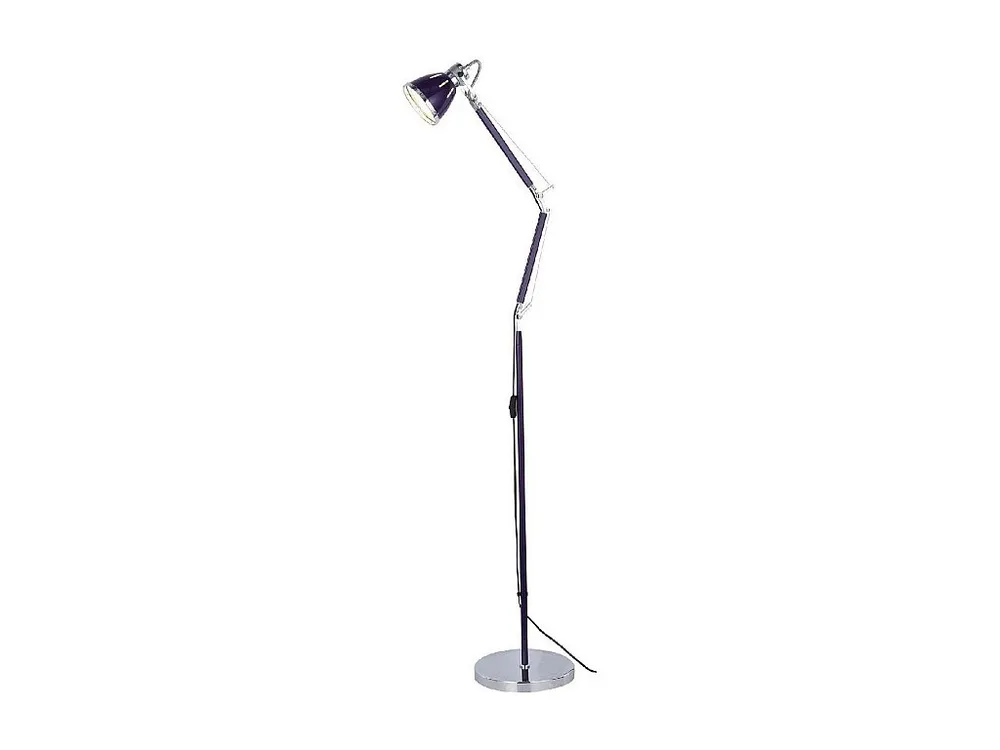 Candeeiro de Chão Jerona, Violeta, Cromado, 27,5x27,5x180 cm, EPIKASA