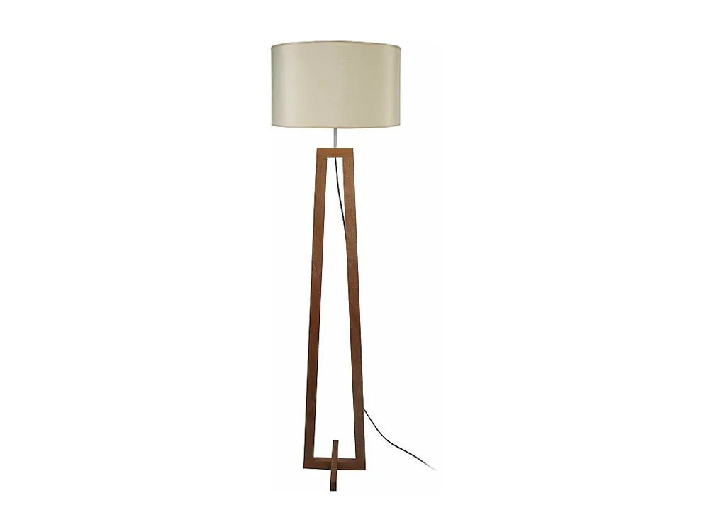 Candeeiro de Pé TOSEL IDUN tecido tripé branco D45 x H161 cm
