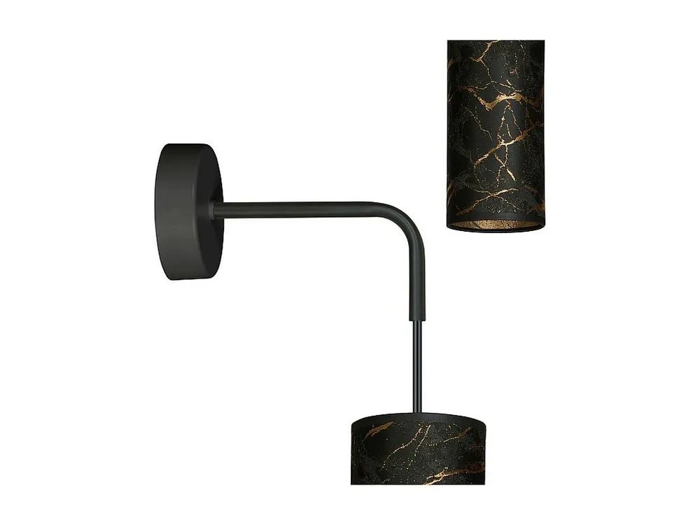 Candeeiro de Parede Karli, Preto, 10x40x18 cm, EPIKASA