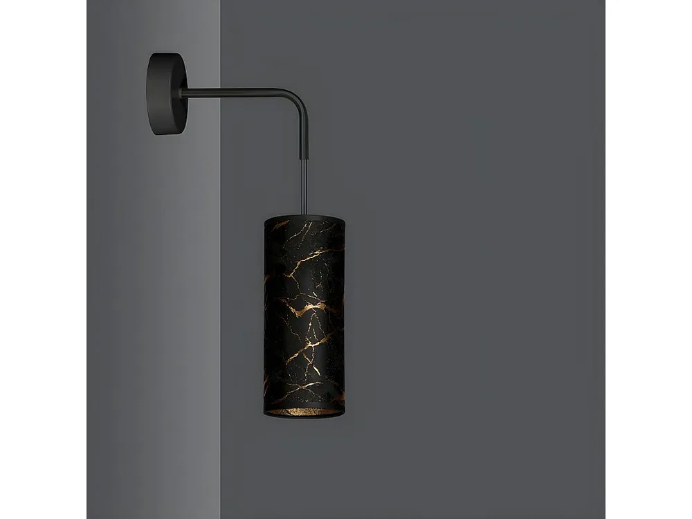Candeeiro de Parede Karli, Preto, 10x40x18 cm, EPIKASA