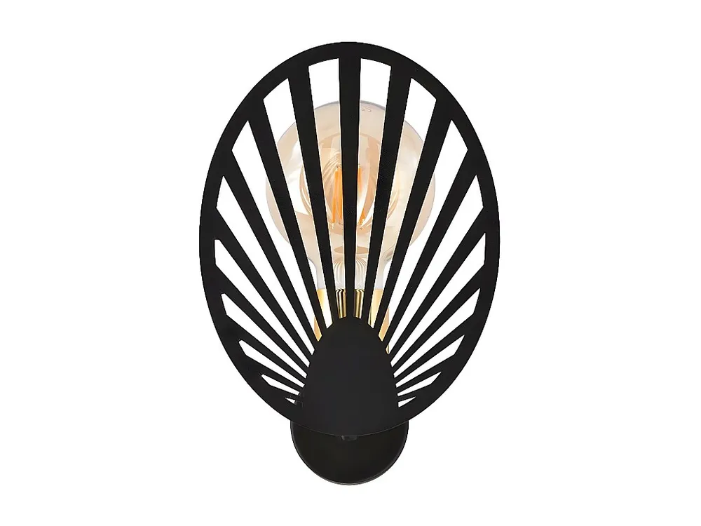 Candeeiro de Parede Talia, Preto, 16x23,5x11 cm, EPIKASA