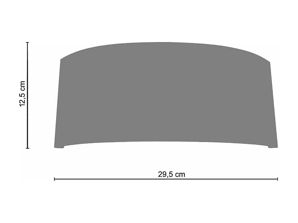 Aplique TOSEL GRILLAGE metal meio cilindro castanho dourado D29,5 x H12,5 cm