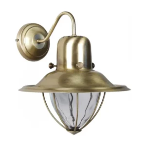 Candeeiro de Pé TOSEL PAMPILLES vidro certo castanho claro D44 x H170 cm
