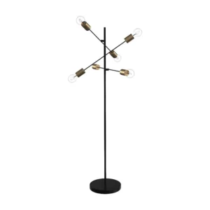Candeeiro cruz 3 braços ajustáveis estilo industrial KLEPTON OZAIA