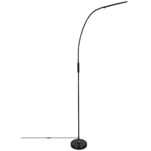Candeeiro de pé LED preto 220 cm YANTIC BELIANI