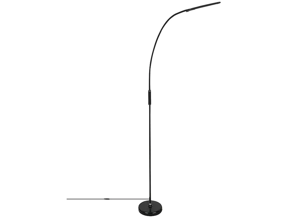 Candeeiro de pé LED preto 220 cm YANTIC BELIANI