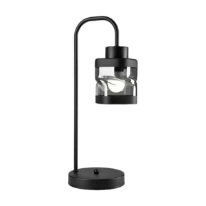 Candeeiro de Mesa Hugo, Preto, 45x19x19 cm, EPIKASA