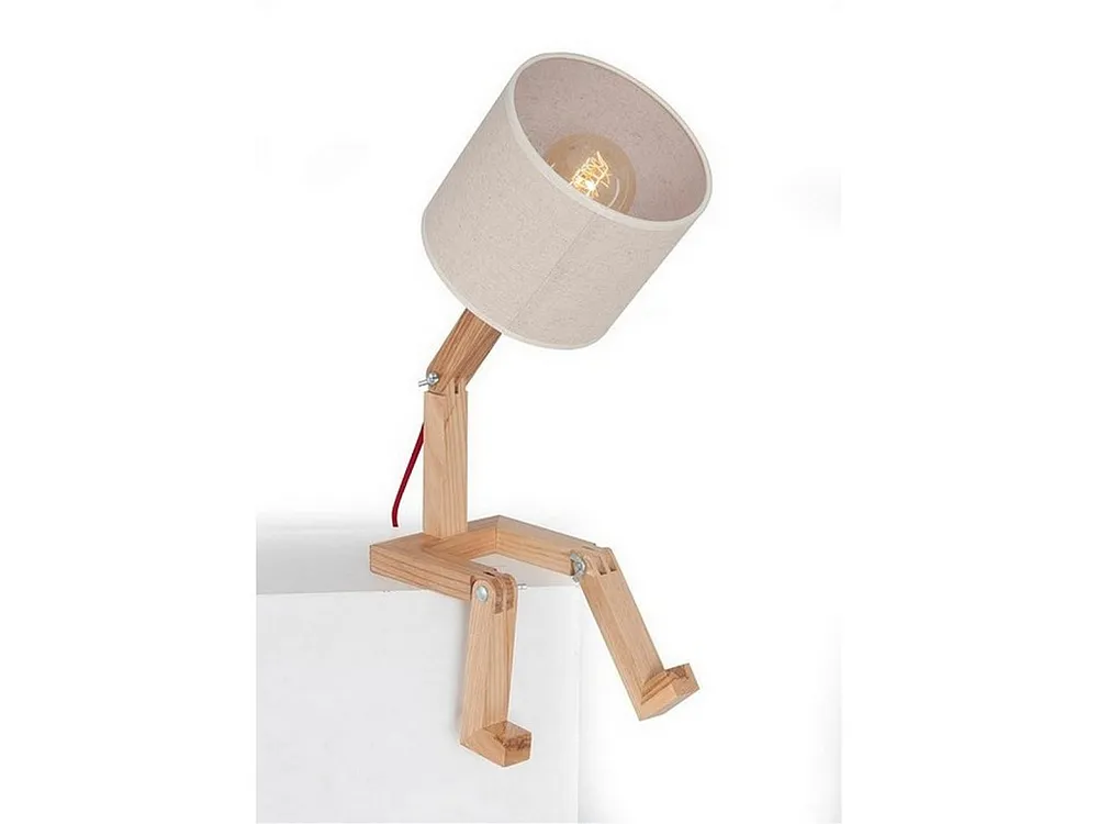 Candeeiro de Mesa Parma, Carvalho, 15 x 40 x 45 cm, EPIKASA