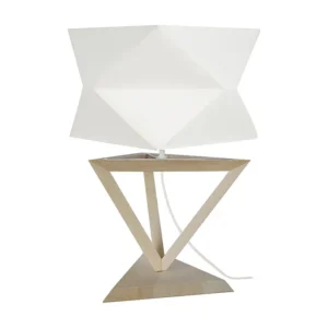 Abajur TOSEL BOIS CONE lâmpada decorativa cônico Verde D11 x H18,5 cm