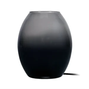 Abajur TOSEL CARDIFF tecido certo preto D25 x H47 cm