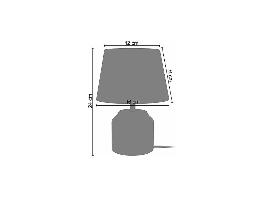 Abajur TOSEL PILZ LT2 vidro cogumelo Verde D19 x H15 cm