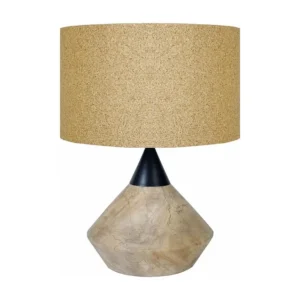 Candeeiro de mesa TOSEL LAM.LUGANO metal rasgar cobre D34 x H33 cm