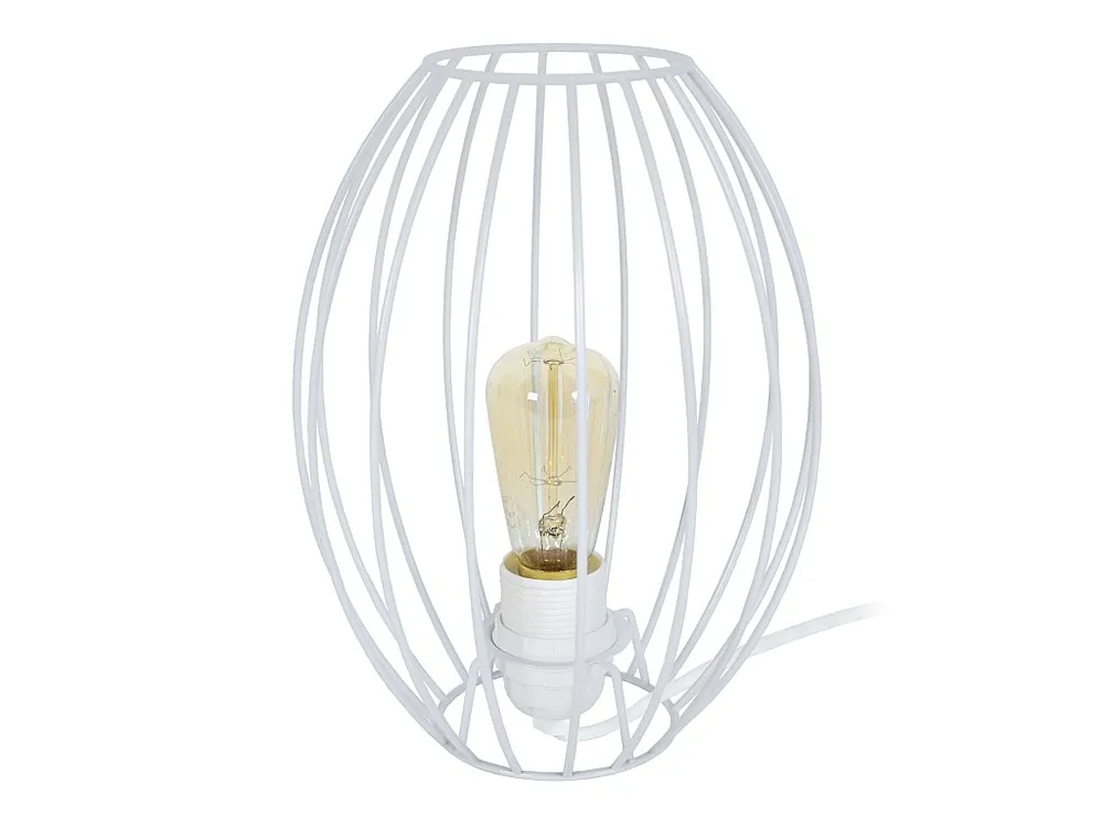 Candeeiro de mesa TOSEL OCTAÈDRE 20 metal geométrico cinza D20 x H30 cm