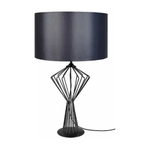Candeeiro de mesa TOSEL OLYMPIA metal lanterna preto D15 x H35 cm
