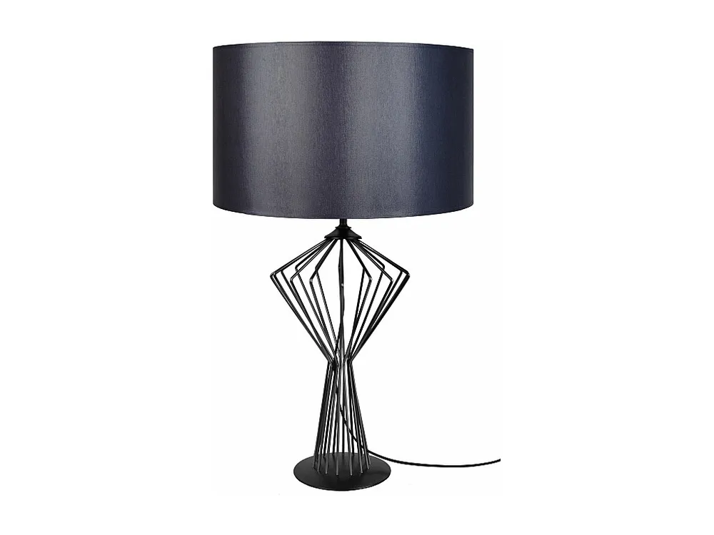 Candeeiro de mesa TOSEL OLYMPIA metal lanterna preto D15 x H35 cm