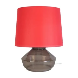 Candeeiro de mesa TOSEL TRIDENT tecido tripé preto D30 x H62 cm