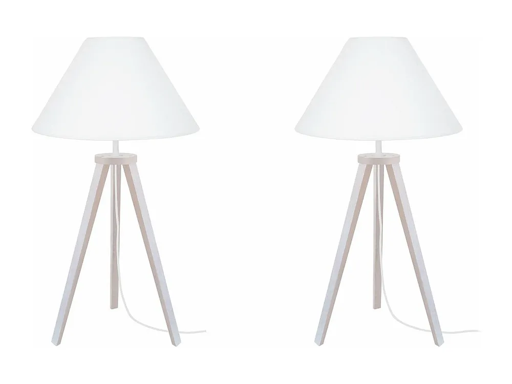 Candeeiro de mesa TOSEL VILI LT2 tecido coluna cru D30 x H54 cm