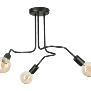 Candeeiro Suspenso Damiano, Preto, 40x55x55 cm, EPIKASA