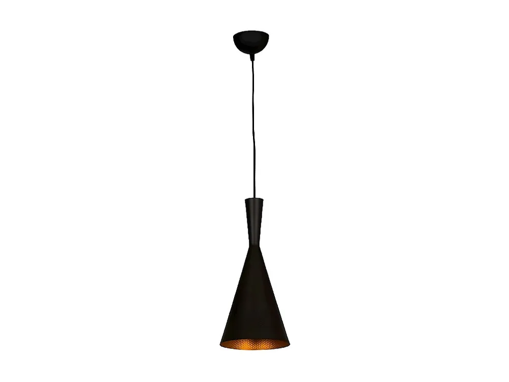 Candeeiro Suspenso Varese, Preto, Dourado, 19 x 19 x 136 cm, EPIKASA