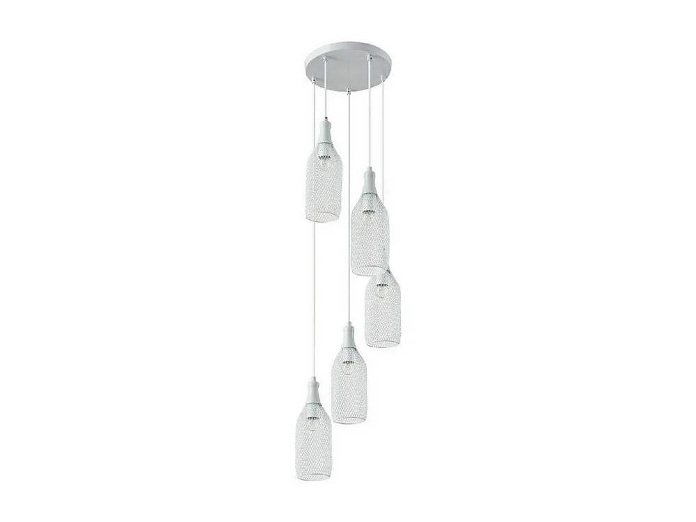 Lâmpada de Suspensão Barla, Branco, 36x36x135 cm, EPIKASA