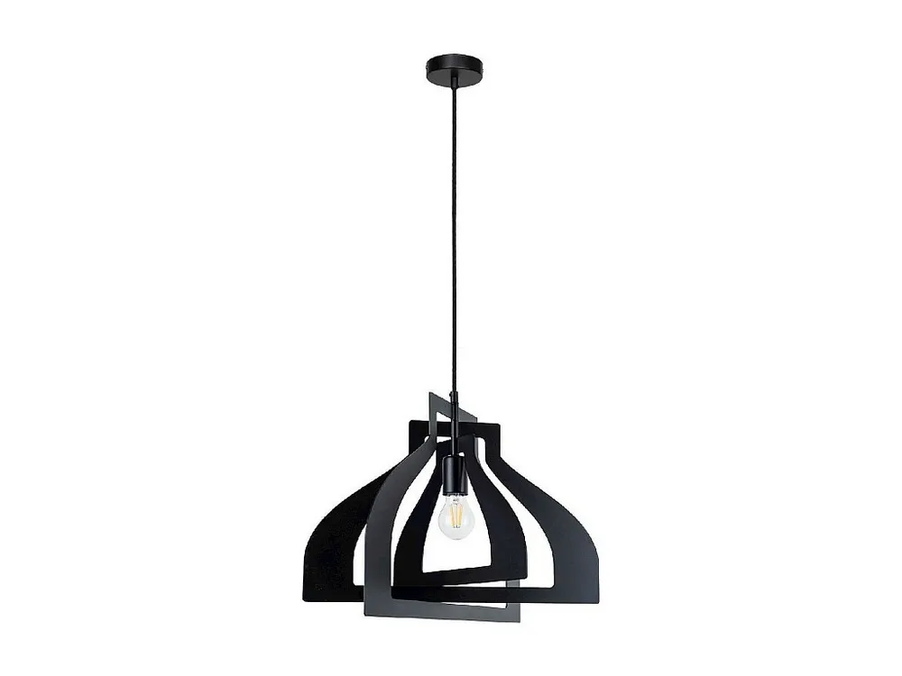 Lâmpada de Suspensão Justyna, Preto, 53x52x110 cm, EPIKASA