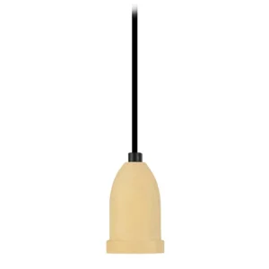 Pendel TOSEL PENDEL LI madeira cilindro amarelo D6 x H80 cm