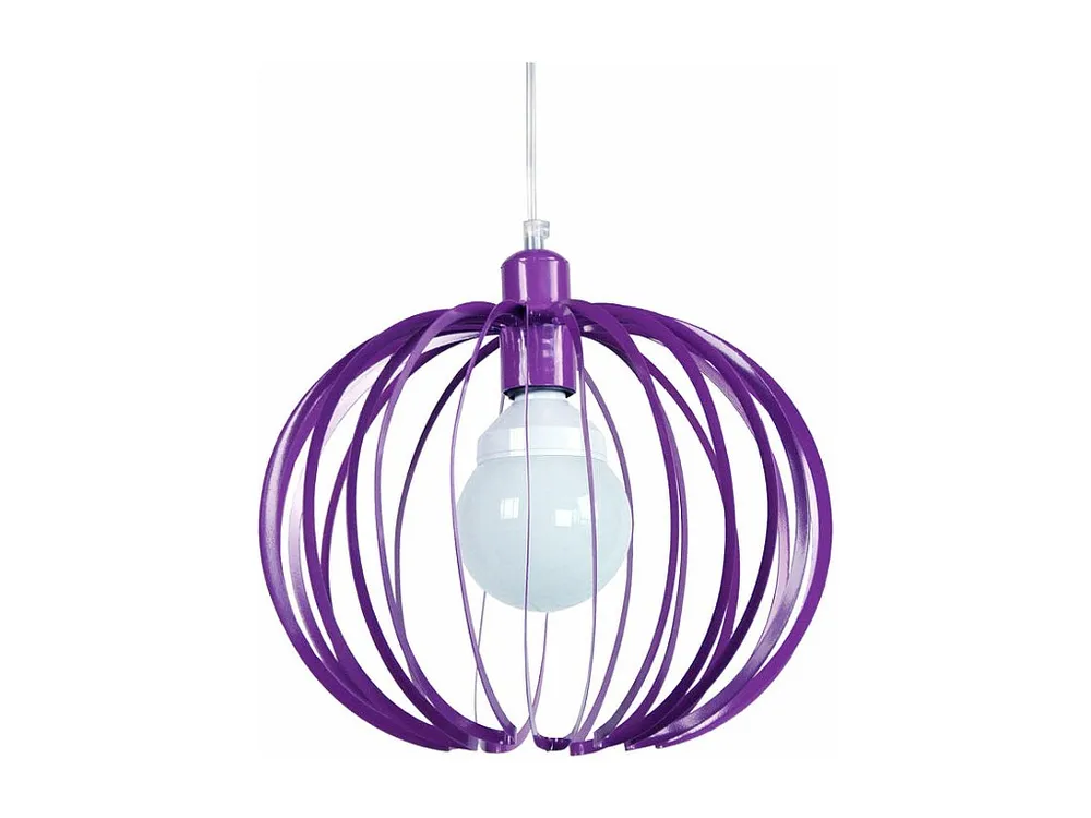 Suspensão TOSEL AFONSO metal globo roxo D25 x H85 cm