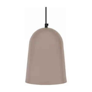 Suspensão TOSEL BALLE metal cúpula taupe D19 x H85 cm