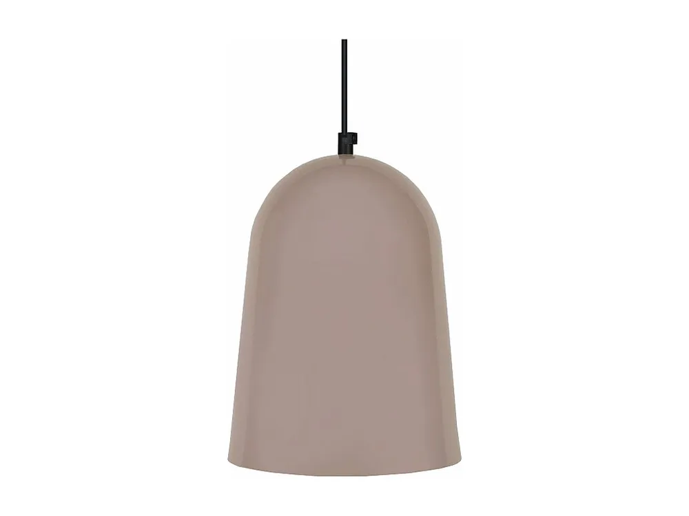 Suspensão TOSEL BALLE metal cúpula taupe D19 x H85 cm
